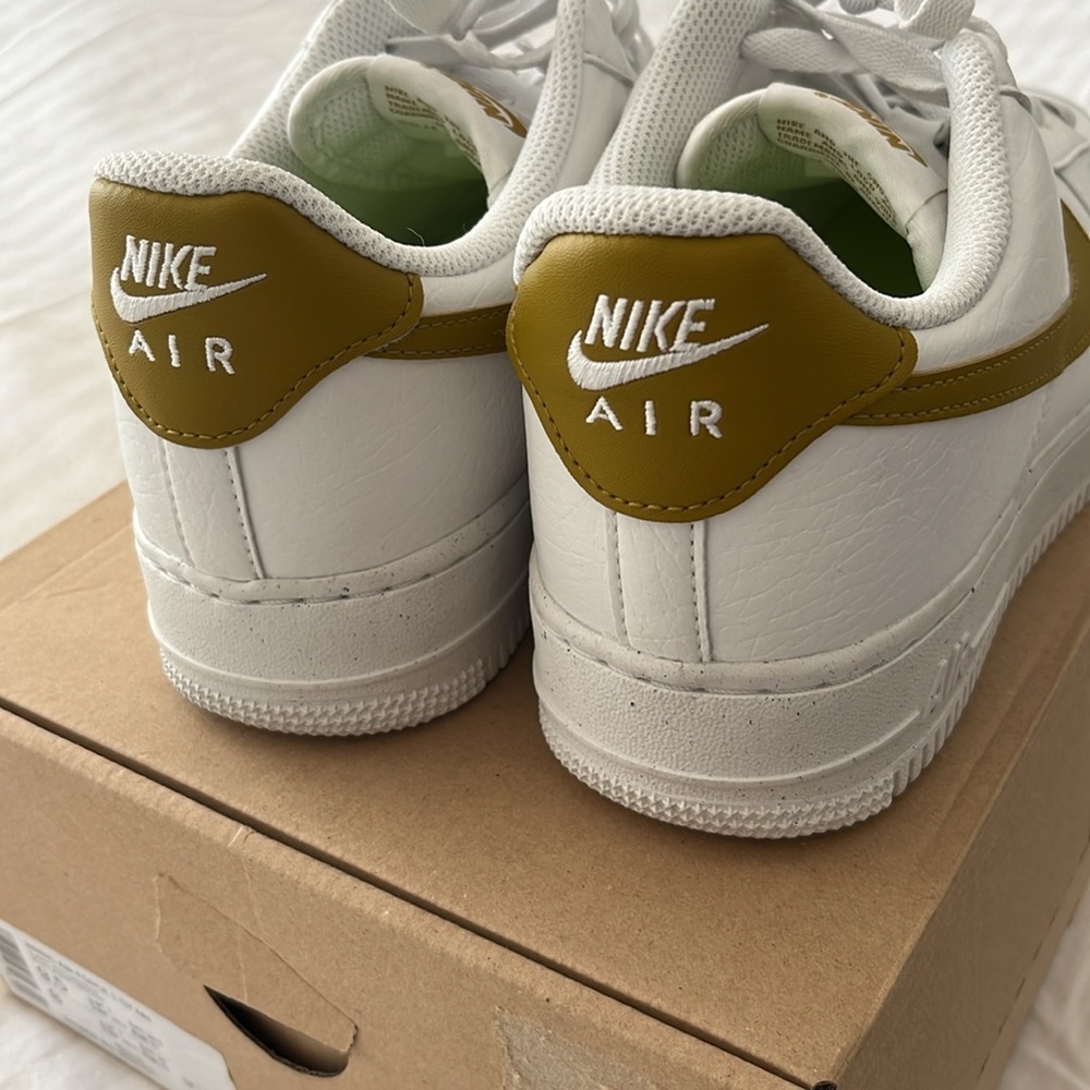 Brand New Nike Air Force 1 ‘07 Next Nature White/Bronzine Size WMS 9.5 - Picture 8 of 11